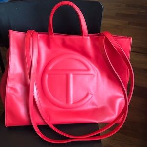 Large Red Telfar Shopper in great used condition